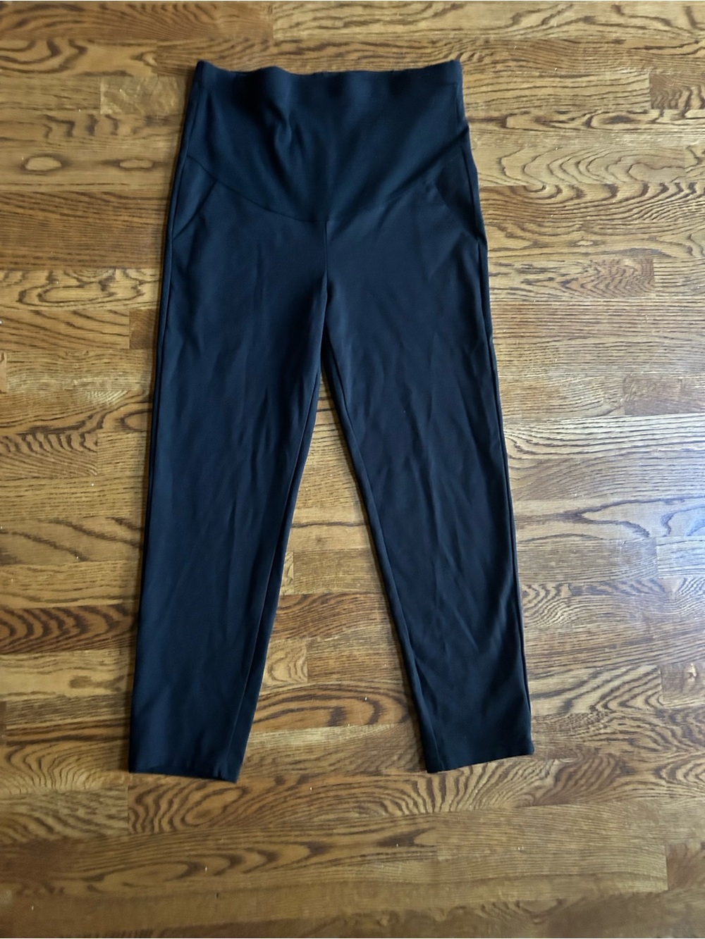 Maternity Leggings Black Size Small Adjustable Waist Pregnancy Activewear - Picture 3 of 7